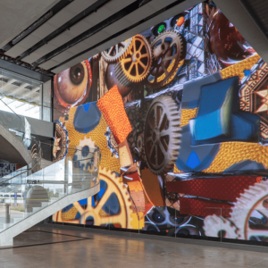 Projeto SESI-Lab — painel LED interativo de 103m² para centro educacional imersivo em Brasília